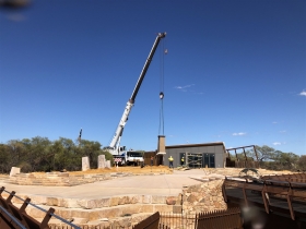 Local works building the CAFE #Kalbarri# #GBSC# PROCURE LOGISTICS TEAM